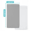 Picture of American Baby Company 2 Pack Fitted Crib Sheets 28" x 52", Soft Breathable Neutral 100% Cotton Jersey Sheet, Gray and White, for Boys and Girls, Fits Crib and Toddler Bed mattresses