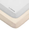 Picture of American Baby Company 2 Pack Fitted Crib Sheets 28" x 52", Soft Breathable Neutral 100% Cotton Jersey Sheet, Cream and White, for Boys and Girls, Fits Crib and Toddler Bed mattresses