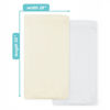 Picture of American Baby Company 2 Pack Fitted Crib Sheets 28" x 52", Soft Breathable Neutral 100% Cotton Jersey Sheet, Cream and White, for Boys and Girls, Fits Crib and Toddler Bed mattresses