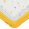 Picture of American Baby Company 2 Pack Fitted Crib Sheets 28" x 52", Soft Breathable Neutral 100% Cotton Jersey Sheet, Golden Yellow Star/Yellow, for Boys and Girls, Fits Crib and Toddler Bed mattresses