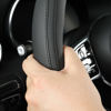 Picture of Car Steering Wheel Cover, Leather Steering Wheel Cover Black Universal 14.5-15 Inch Microfiber Leather Anti-Slip Breathable Auto Steering Wheel Covers Accessories for Men Women