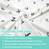 Picture of American Baby Company 2 Pack Fitted Crib Sheets 28" x 52", Soft Breathable Neutral 100% Cotton Jersey Sheet, Alphabet and Gray, for Boys and Girls, Fits Crib and Toddler Bed mattresses