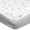 Picture of American Baby Company 2 Pack Fitted Crib Sheets 28" x 52", Soft Breathable Neutral 100% Cotton Jersey Sheet, Super Stars and Gray, for Boys and Girls, Fits Crib and Toddler Bed mattresses