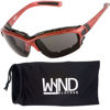Picture of WYND Blocker Motorcycle Riding Glasses Extreme Sports Wrap Sunglasses, Red, Smoke