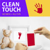Picture of Large Clean Touch Ink Pad for Baby Handprints and Footprints - Inkless Infant Hand & Foot Stamp - Safe for Babies, Doesn’t Touch Skin - Perfect Family Memory or Gift, Red Print Kit by Tiny Gifts