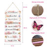 Picture of JEVUVU Butterfly Girls Room Decor, Pink Wall Decor for Baby Girl, Girl Bedroom Decor Art Signs, Trendy Stuff Decorations for Kids Nursery Bed Room Dorm Classroom Bathroom