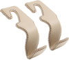 Picture of TISOHUGO Car Purse Hook, Back Seat Headrest Genuine Leather Hangers Durable Vehicle Organizer Accessory for Hanging Grocery Bags, 2 Pack, Beige