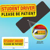 Picture of CARBATO Student Driver Magnet for Car, Please Be Patient Student Driver Magnet Sticker, Magnetic New Driver Vehicle Reflective Sign for New Driver (3 Pcs)