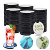 Picture of 150 PCS Sublimation Blank Car Coasters, 2.75 in Circular Opening Blank Sublimation Coasters for Thermal Sublimation DIY Crafts, Car Coasters.