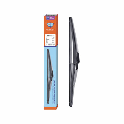Picture of WOWIPER 12 inch (12-J) Rear Wiper Blade Replacement for Rogue 2021-2008 Juke 17-11 Kicks 20-13 Pathfinder 20-13 Qashqai 21-17 /Benz M GLE 19-06 GL GLS 21-07 GLK 15-10 Back Windshield +More