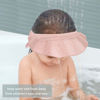 Picture of KOMIDK Baby Kids Shower Cap Shower Cap for Kids Shampoo Bath Bathing Hat Silicone Adjustable Washing Hair Shower Bathing Protection Bath Cap for Toddler, Baby, Kids, Children (Pink)