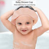 Picture of KOMIDK Baby Kids Shower Cap Shower Cap for Kids Shampoo Bath Bathing Hat Silicone Adjustable Washing Hair Shower Bathing Protection Bath Cap for Toddler, Baby, Kids, Children (Pink)