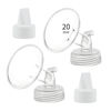 Picture of Momstouch 20mm Flange and Duckbill Valve Compatible with Spectra S1 S2 9 Plus Breastpump Replacement to Spectra Pump Parts, Not Original, Replace Spectra Accessories.