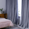 Picture of Kinryb 84" Long Kids Curtains Starry Curtains 2 Layer Curtains Extra Wide Thermal Insulated Sound Reducing Blackout Drape for Living Room/Nursery/Classroom 2 Pieces with Tiebacks Navy Blue 70W x 84L