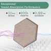 Picture of Hexagonal Acoustic Panels-12 Pack High-Density Sound Absorbing Panels 12"X10"X0.4" for Enhanced Noise Reduction, DIY Design, Idea for Studios, Offices, and Home Theaters(Dark Camel)