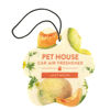 Picture of One Fur All Pet House Car Air Freshener - Juicy Melon Pack of 4 - Non-toxic Car Air Freshener - Pet-Friendly Air Freshener For Small Spaces & Car - Hanging Odor Eliminating Air Freshener