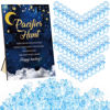 Picture of Thyle 51 Pcs Pacifier Hunt Baby Shower Games Include Baby Pacifier Hunt Sign and 50 Acrylic Baby Pacifiers Baby Pacifiers for Baby Shower Game Gift Sets Gender Reveal(over the Moon)
