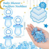 Picture of Thyle 51 Pcs Pacifier Hunt Baby Shower Games Include Baby Pacifier Hunt Sign and 50 Acrylic Baby Pacifiers Baby Pacifiers for Baby Shower Game Gift Sets Gender Reveal(over the Moon)