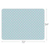Picture of Large Splat Mat - 54”x 72”Extra Large Floor Mat Waterproof Anti-Slip Floor and Tables Protector Splash Mat, Messy Mat and Table Cloth, 4.5ft x 6ft, Flower