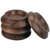 Picture of Piano Caster Cups Black Walnut Wood Caster Cups Coasters for Upright Piano