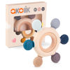 Picture of akolik Teething Toys for Babies, Baby Teethers Toy Teething Ring Silicon, Grasping Teething Toy, BPA Free Teething Nursing Accessories for 3+ Months Boy, Girl Toddlers