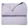 Picture of Lulu moon Muslin Quilt Blanket, Crib Blanket for Baby and Toddler,47x47 Inches(Purple)