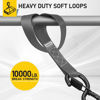Picture of AUGO Heavy Duty Soft Loops -Pack of 6-1.5” x 17” Tie Down Anchor Straps for Use w/Ratchet Strap Hooks - 3000Lb Load Capacity & 10,000Lb Break Strength - Great for Motorcycle, Bike, Roof Rack, Etc.