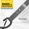 Picture of AUGO Heavy Duty Soft Loops -Pack of 6-1.5” x 17” Tie Down Anchor Straps for Use w/Ratchet Strap Hooks - 3000Lb Load Capacity & 10,000Lb Break Strength - Great for Motorcycle, Bike, Roof Rack, Etc.