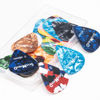 Picture of SEVENHEAD 24 Pcs Guitar Picks Mixed pack - for Acoustic, Electric, Bass Guitar - Guitar Accessories - Natural Feel, Warm Tone - 24 Pack (Color Random)