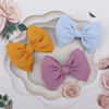 Picture of YanJie Baby Girls Nylon Headbands Newborn Bows Handmade Hair Bows Hairbands Hair Accessories for Newborn Infant Toddlers Kids(Gold Blue Dusty Rose)