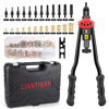 Picture of Rivet Nut Tool, GIANTISAN 16-Inch Rivnut Tool Kit with 12 Metric and SAE Mandrels, 176Pcs Rivet nut Assortment Kit, and Rugged Carrying Case