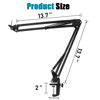 Picture of GLEAM Boom Arm Microphone Mic Stand for Blue Yeti HyperX QuadCast SoloCast Snowball Fifine Shure SM7B and other Mic, Medium