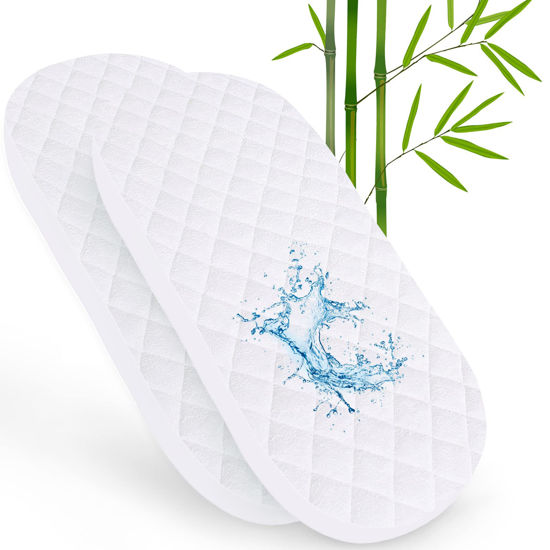 Picture of Bassinet Mattress Protector, Fits 18“*28” Munchkin Brica, Graco Pack 'n Play Day2Dream Bassinet and Safety 1st Bassinet, Ultra Soft Waterproof, Viscose Made from Bamboo Surface, Washer & Dryer