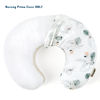Picture of GRSSDER Soft Stretchy Minky Nursing Pillow Cover, Breastfeeding Pillow Slipcover for Boys & Girls, Nursing Pillow Case for Newborn, Stylish Watercolor Animals, Mint Green