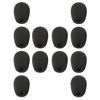 Picture of HIYANCO 12 Pack Headset Microphone Windscreen Foam Cover Soft Comfortable and High-density Lapel Mic Covers Pop Filter Replacement Windshield for Headset Microphone