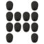 Picture of HIYANCO 12 Pack Headset Microphone Windscreen Foam Cover Soft Comfortable and High-density Lapel Mic Covers Pop Filter Replacement Windshield for Headset Microphone