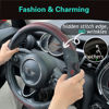 Picture of PINCTROT Small Size Steering Wheel Cover Great Grip with 3D Honeycomb Anti-Slip Design, 14 Inch (Wine Red)