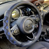 Picture of PINCTROT Small Size Steering Wheel Cover Great Grip with 3D Honeycomb Anti-Slip Design, 14 Inch (Blue)