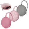 Picture of Smlpuame 3 Pack Pacifier Holder Case,Silicone Portable Pacifier Cover Pouch Bag for Diaper Bags Baby Carriage,Pacifier Storage Container Box,Easy to Clean(Power Rose+Pink+Grey)