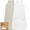 Picture of 2-Pack Organic Sleep Sacks, 100% Cotton -Baby Sleeping Sack, Wearable Blanket Baby, Sleep Sack for Babies, Toddler Swaddle Sack, Newborn Baby Sleeping Bag, Sleepsack for Infant Girl,Boy (Nordic, L)
