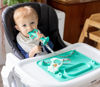 Picture of BUSY BABY Silicone Mat Bundle - 1 Original Mat Plus 1 Mini Mat, Strong Suction Cups, 6 Straps to Secure Baby Essentials and Keep Them Off The Floor, Baby Led Weaning, Travel Sleeve Included