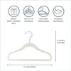 Picture of 3 Sprouts Baby Closet Organizer Set - 15 Nursery Hangers with 8 Size Dividers, Closet Dividers for Baby Clothes and Clothes Organizer for Infant to Toddler Clothing - Cream Hangers & Neutral Dividers