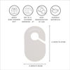 Picture of 3 Sprouts Baby Closet Organizer Set - 15 Nursery Hangers with 8 Size Dividers, Closet Dividers for Baby Clothes and Clothes Organizer for Infant to Toddler Clothing - Cream Hangers & Neutral Dividers