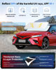 Picture of for Camry Custom Fit Windshield Sun Shade Foldable Hybrid Sedan for 2018-2023 Toyota Camry Car Accessories Sunshade Sun Visor Front Window Protector 240T Reflective Fabric Blocks UV Rays