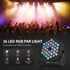 Picture of CO-Z Stage Lights, 36 LED Par Lights with Remote Control, DMX Controller Compatible, 6 Pack DJ Lights for Event Wedding Holiday Party Bar Club Music Dance Show