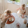 Picture of mushie Silicone Placemat for Kids | BPA-Free Non-Slip Design (Pink Flowers)