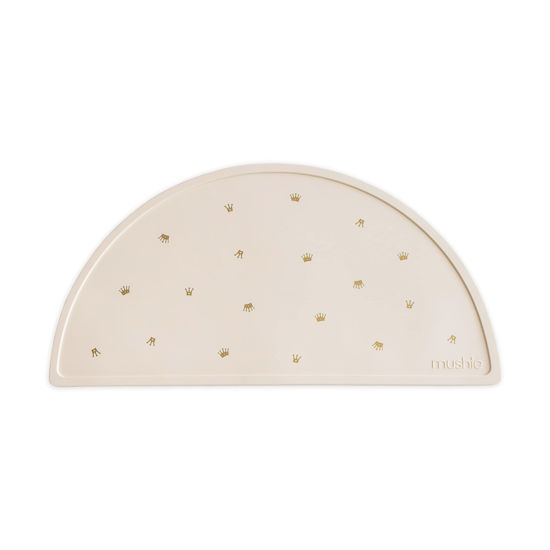 Picture of mushie Silicone Placemat for Kids | BPA-Free Non-Slip Design (Crowns)