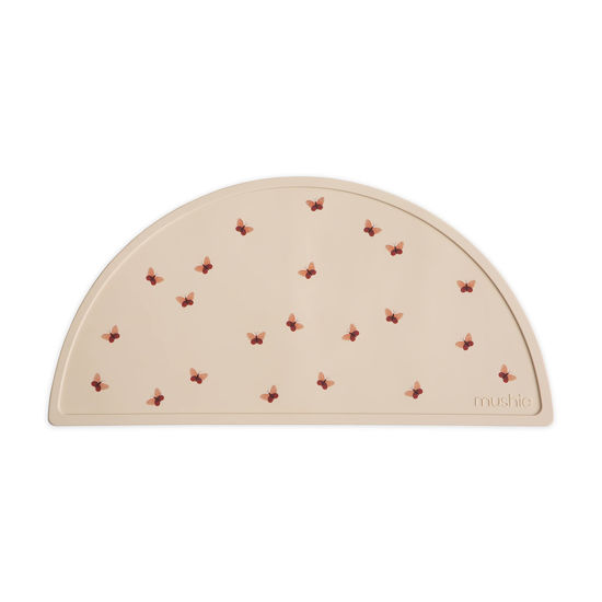 Picture of mushie Silicone Placemat for Kids | BPA-Free Non-Slip Design (Butterflies)