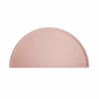 Picture of mushie Silicone Placemat for Kids | BPA-Free Non-Slip Design (Blush)