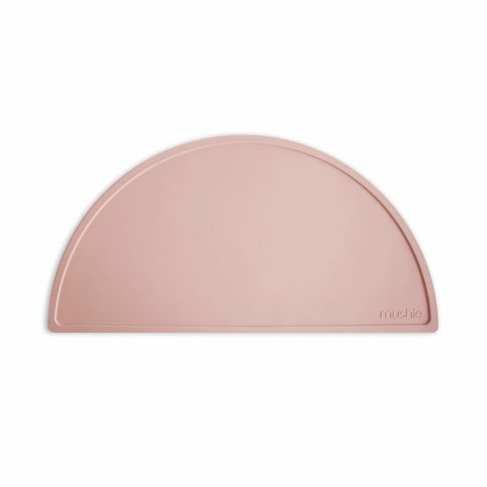 Picture of mushie Silicone Placemat for Kids | BPA-Free Non-Slip Design (Blush)